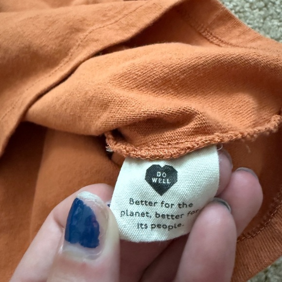 Madewell Vibrant Orange Tee - Picture 6 of 6